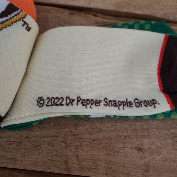 NEW Adult Crew Fun Novelty Sodas Socks Orange Crush 7-Up A&W Root Beer Gift Sox - Picture 8 of 9